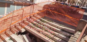 scalinata via fiume messa in sicurezza