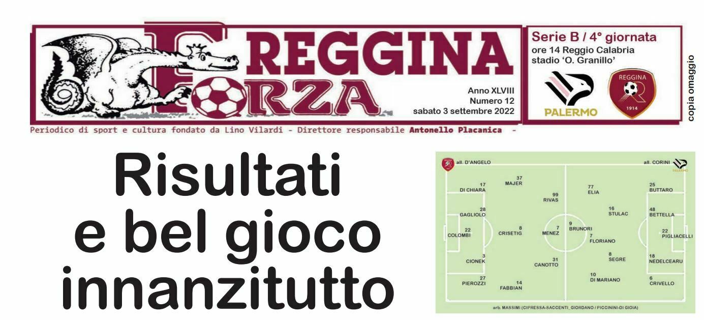 secondo numero forza reggina