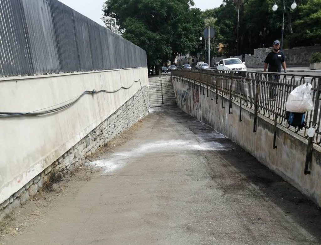 sottopassaggio stazione tempietto reggio calabria
