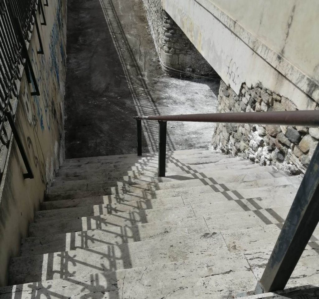 sottopassaggio stazione tempietto reggio calabria