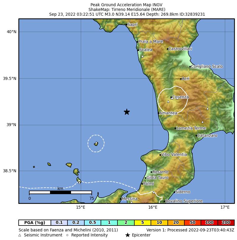 terremoto tirreno calabria