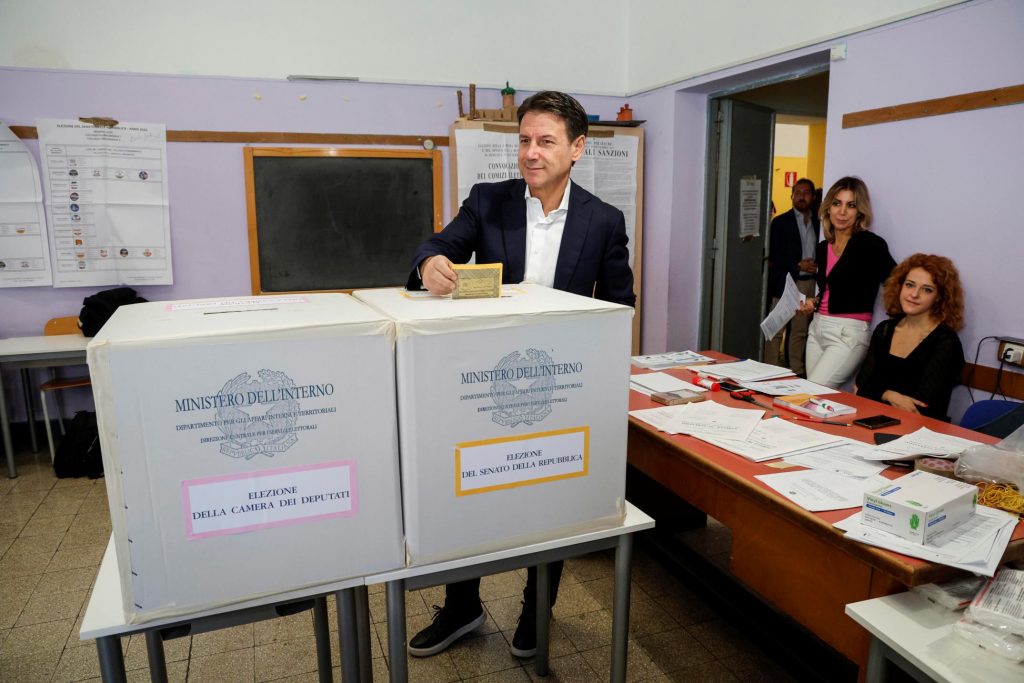 voto giuseppe Conte elezioni politiche 25 settembre 2022