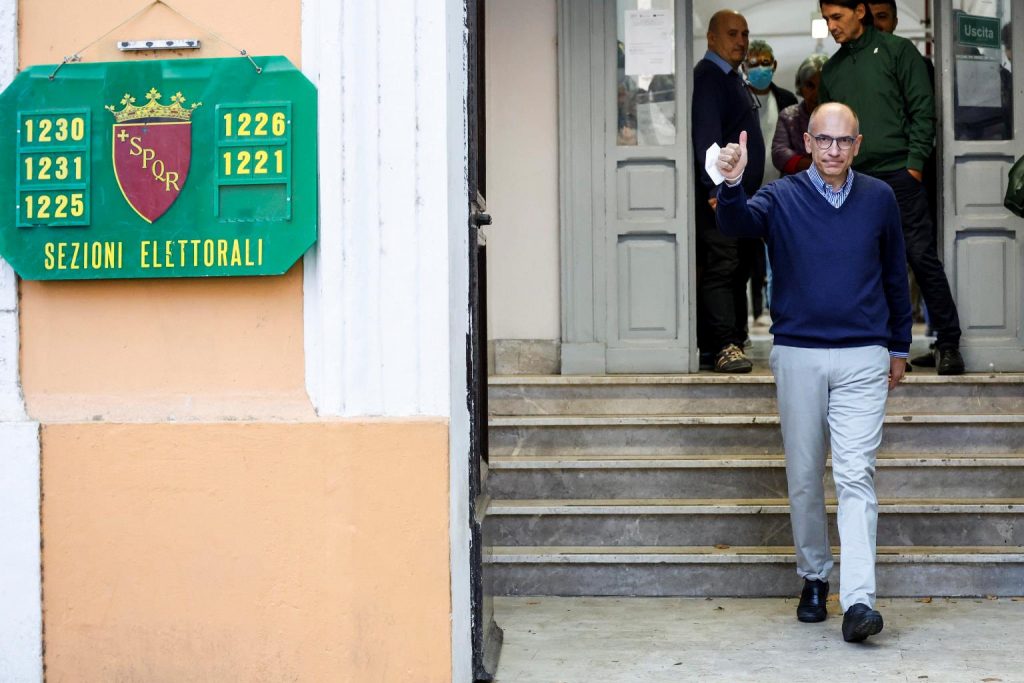 voto letta elezioni politiche 25 settembre 2022