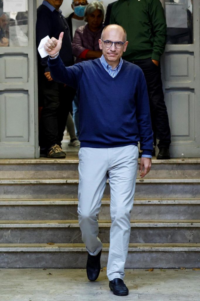 voto letta elezioni politiche 25 settembre 2022