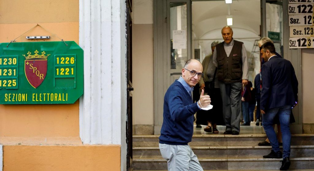voto letta elezioni politiche 25 settembre 2022