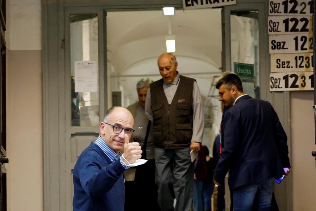 voto letta elezioni politiche 25 settembre 2022