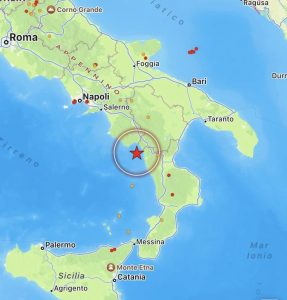 Terremoto Golfo di Policastro