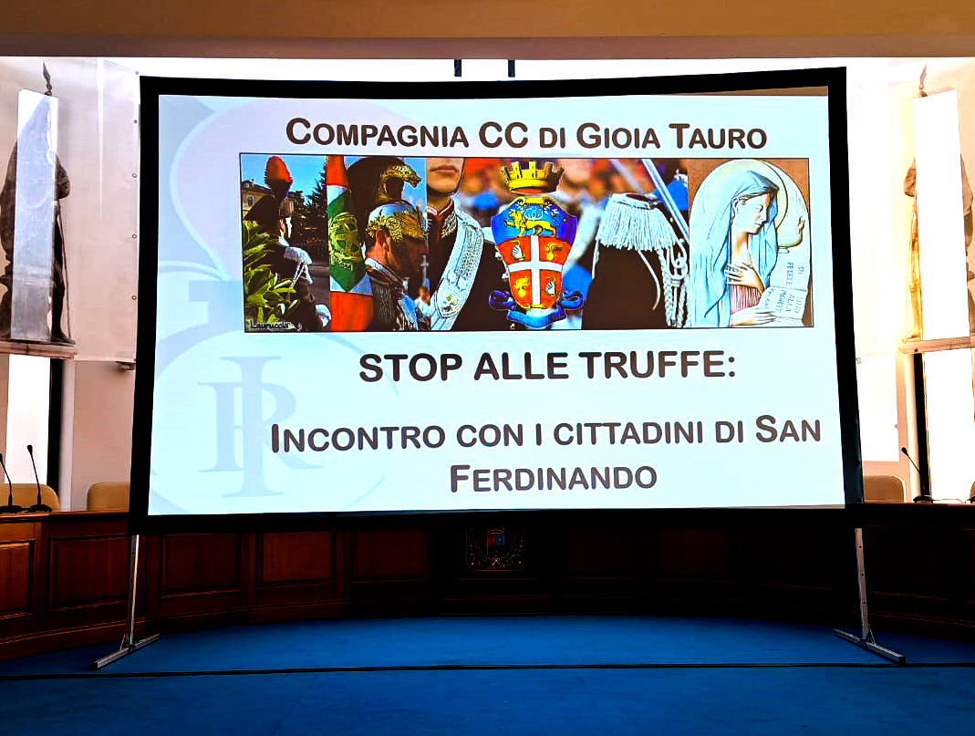 Carabinieri incontrani anziani san ferdinando