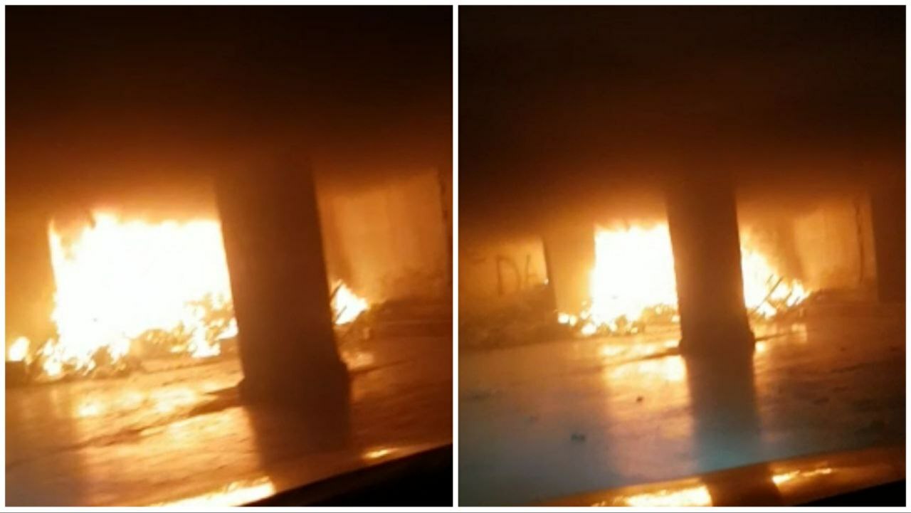 Incendio garage alloggi Bisconte