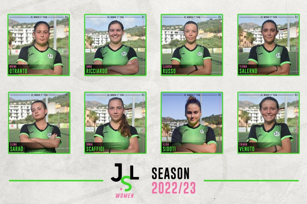 Le otto calciatrici confermate (JSL WOMEN)