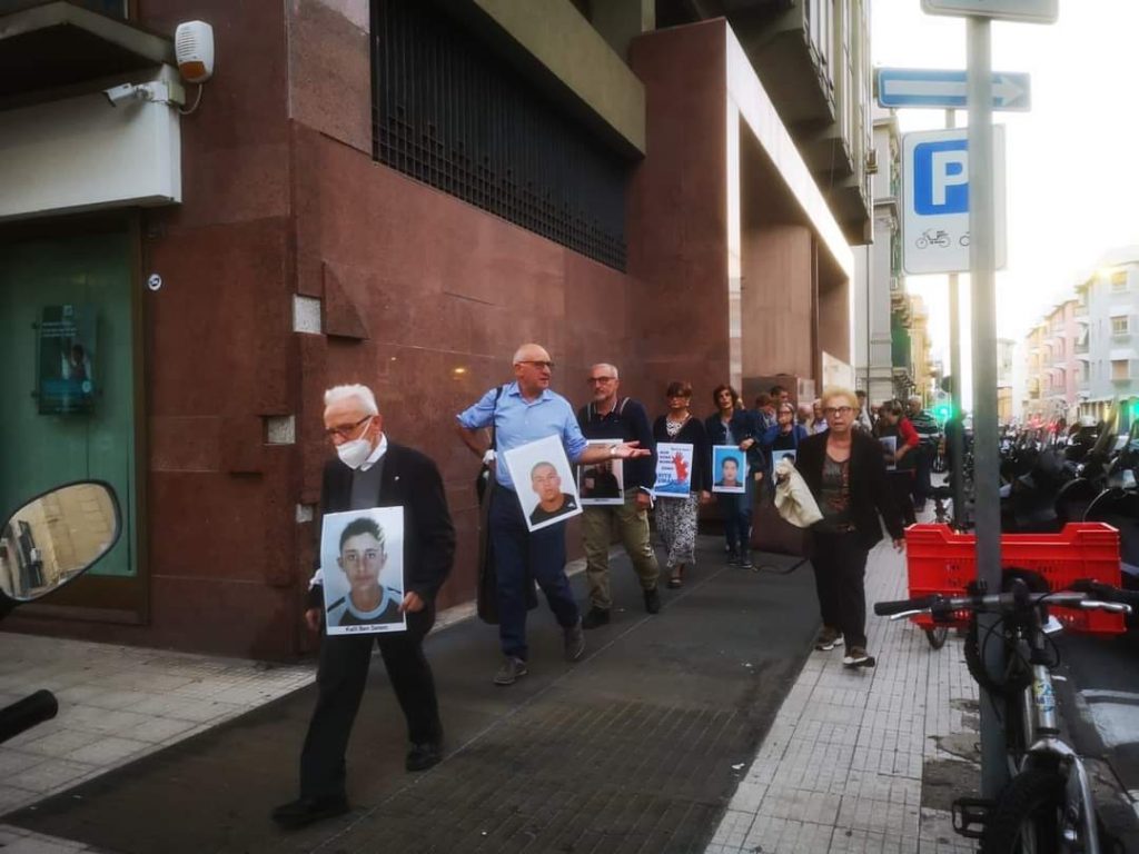 Marcia dei nuovi Desaparecidos - No al Memorandum Italia - Libia
