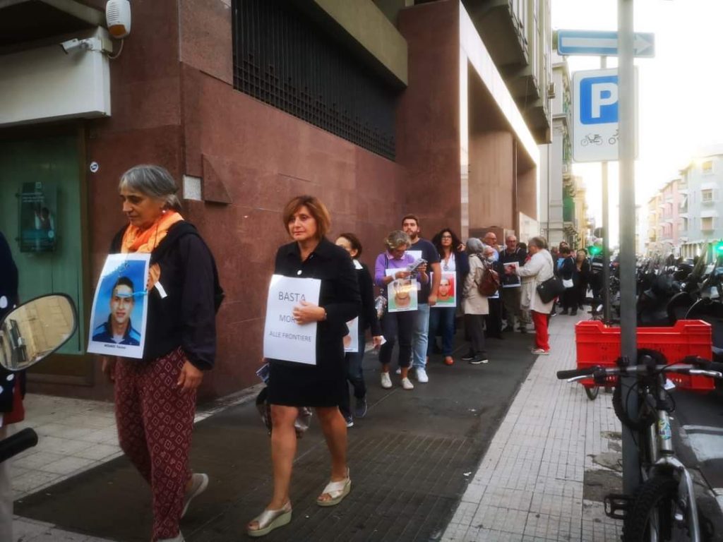Marcia dei nuovi Desaparecidos - No al Memorandum Italia - Libia