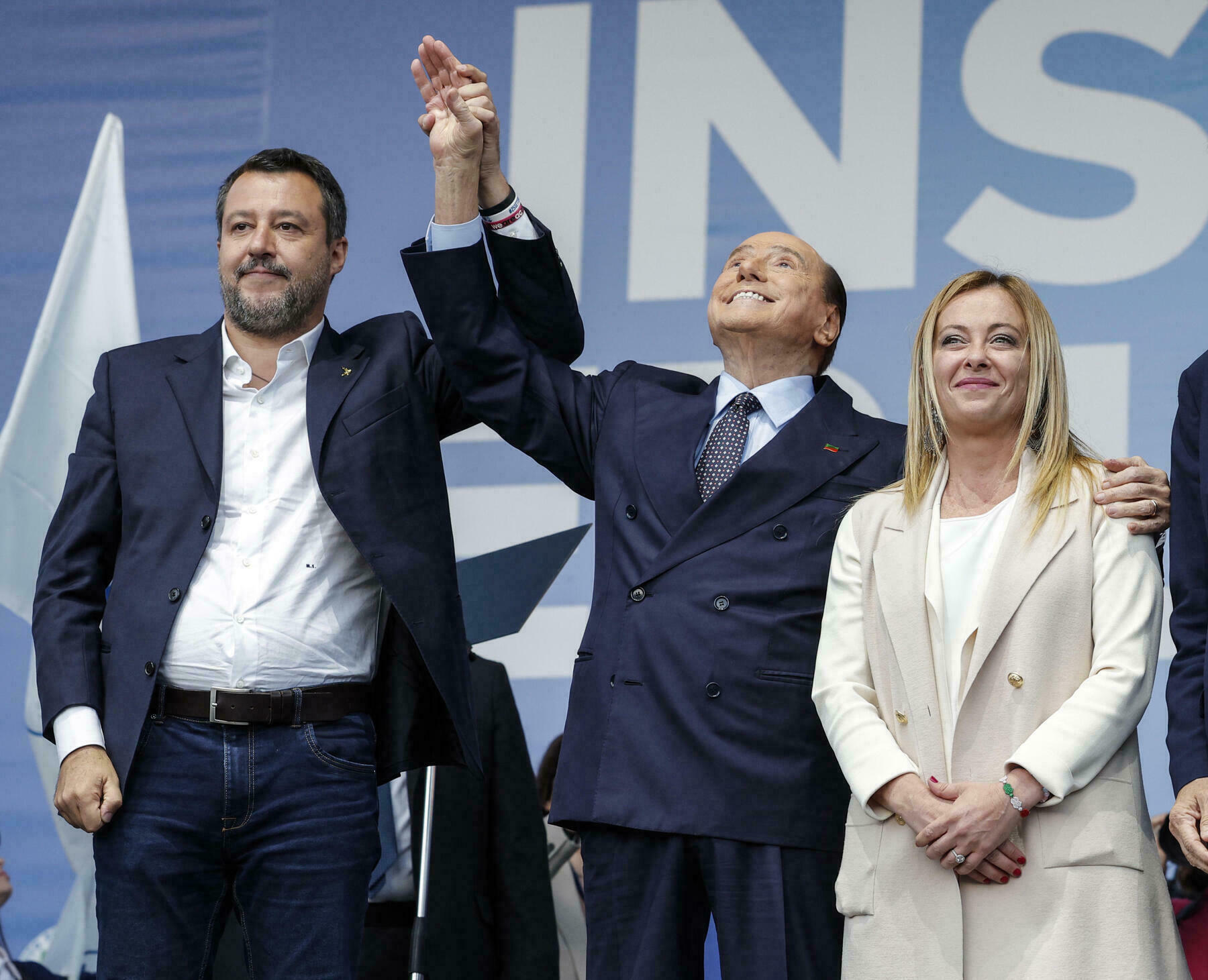 Matteo Salvini, Silvio Berlusconi, Giorgia Meloni