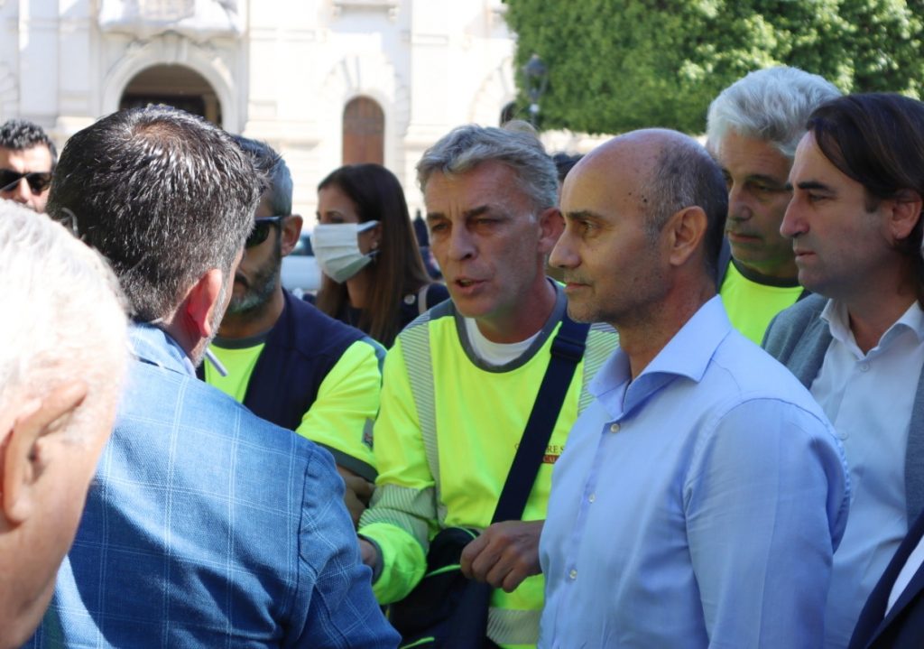 Protesta dipendenti Castore Reggio Calabria