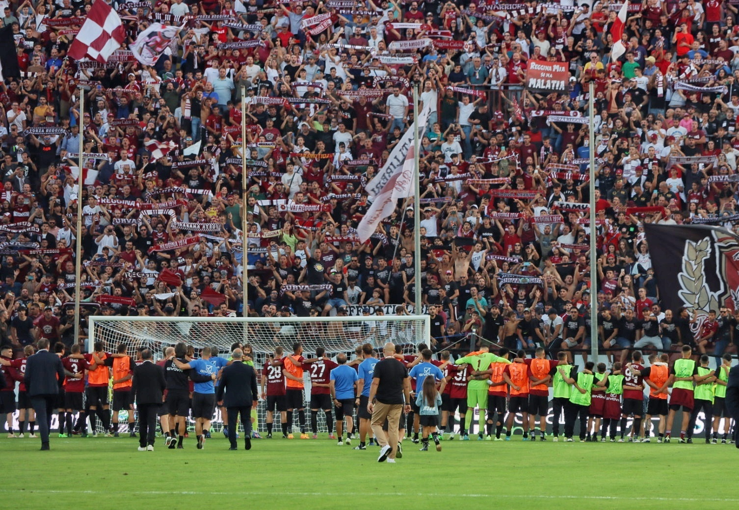 Reggina-Cosenza festa Granillo Curva Sud tifosi