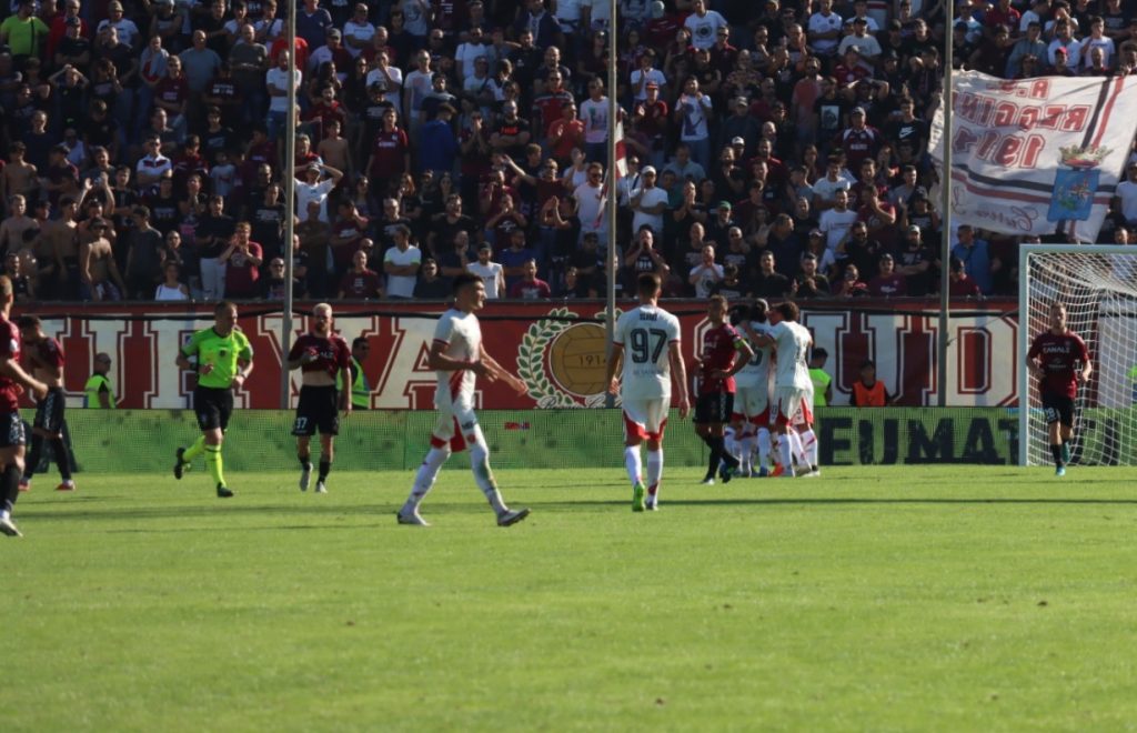 Reggina-Perugia esultanza