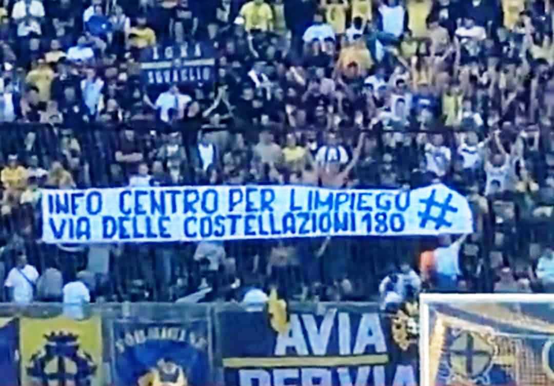 Striscioni tifosi Modena-Reggina