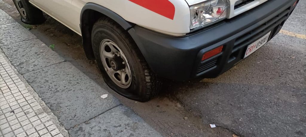 atto vandalico croce rossa messina