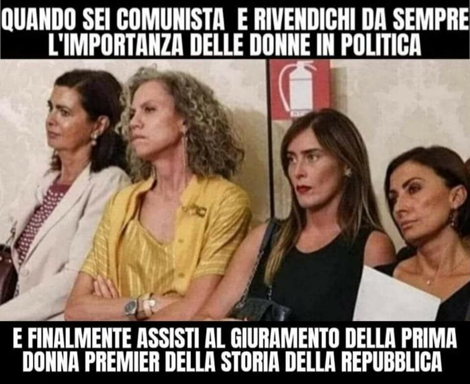 donne sinistra premier meloni