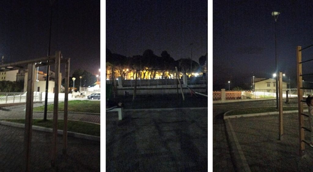 giostre waterfront reggio calabria al buio