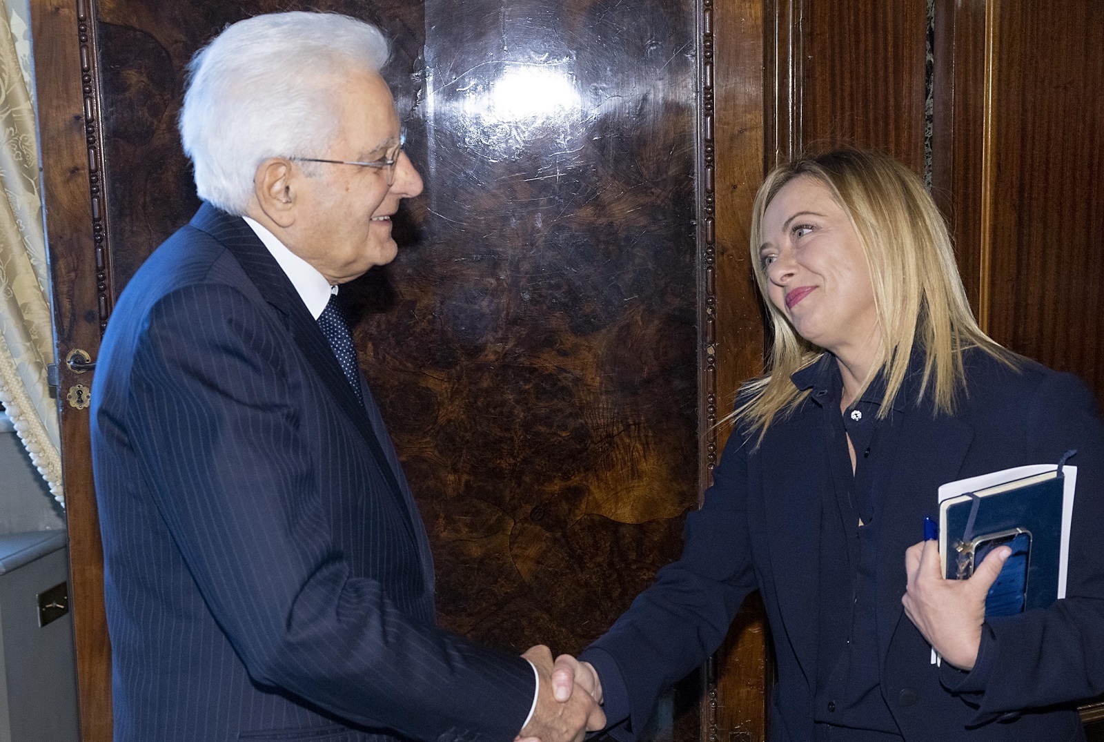 Meloni a colloquio con Mattarella