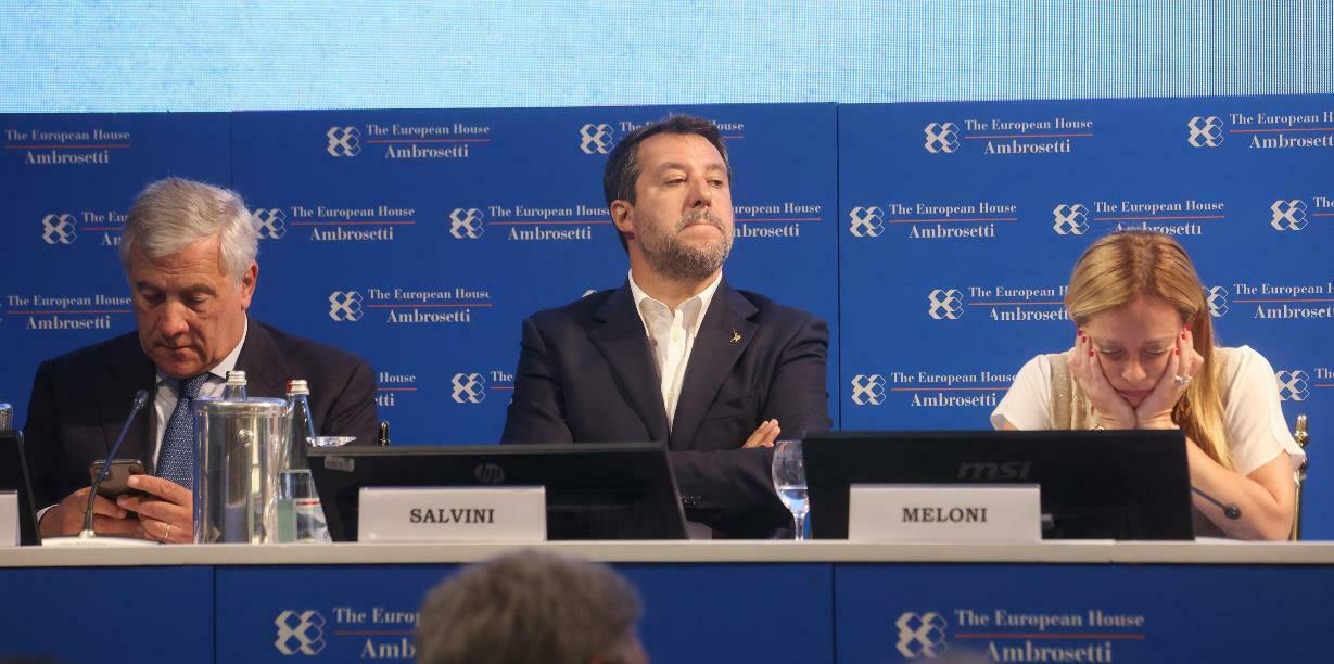 tajani salvini meloni