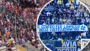 tifosi reggina e tifosi modena striscione