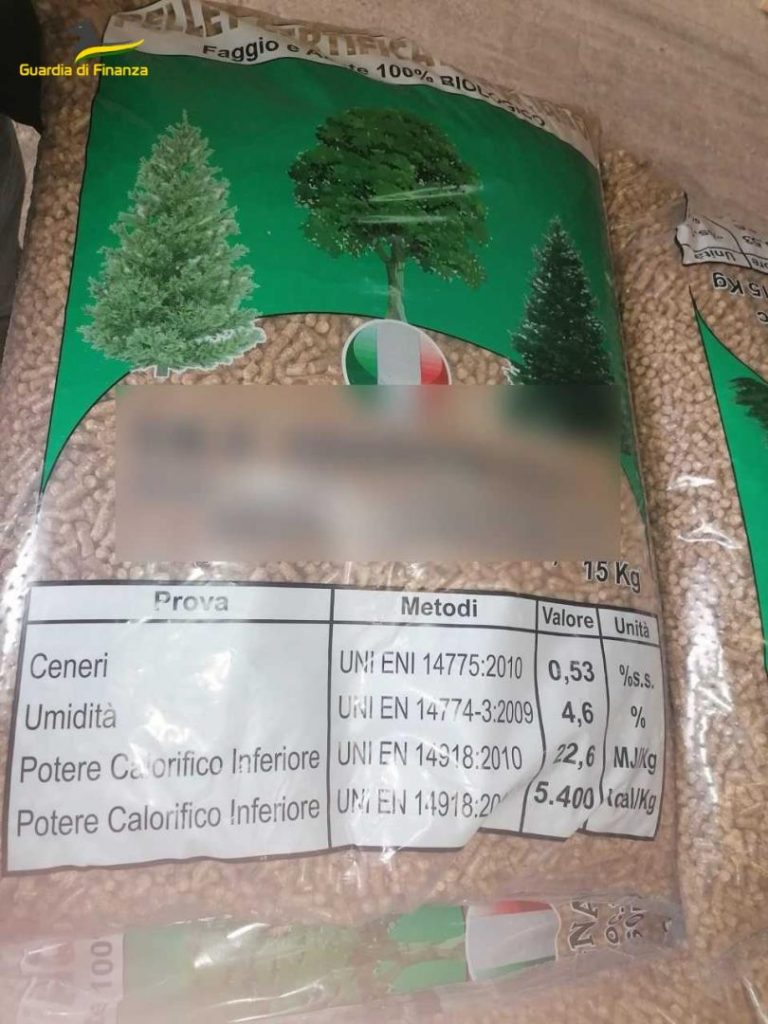 tonnellate di pellet
