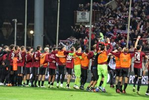 Festa Reggina-Genoa squadra Curva Sud coro finale