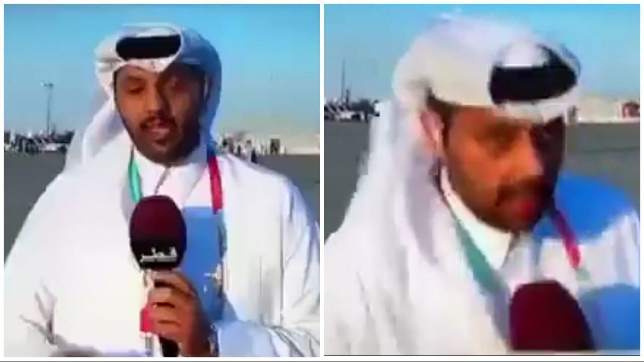 Giornalista Qatar sviene in diretta