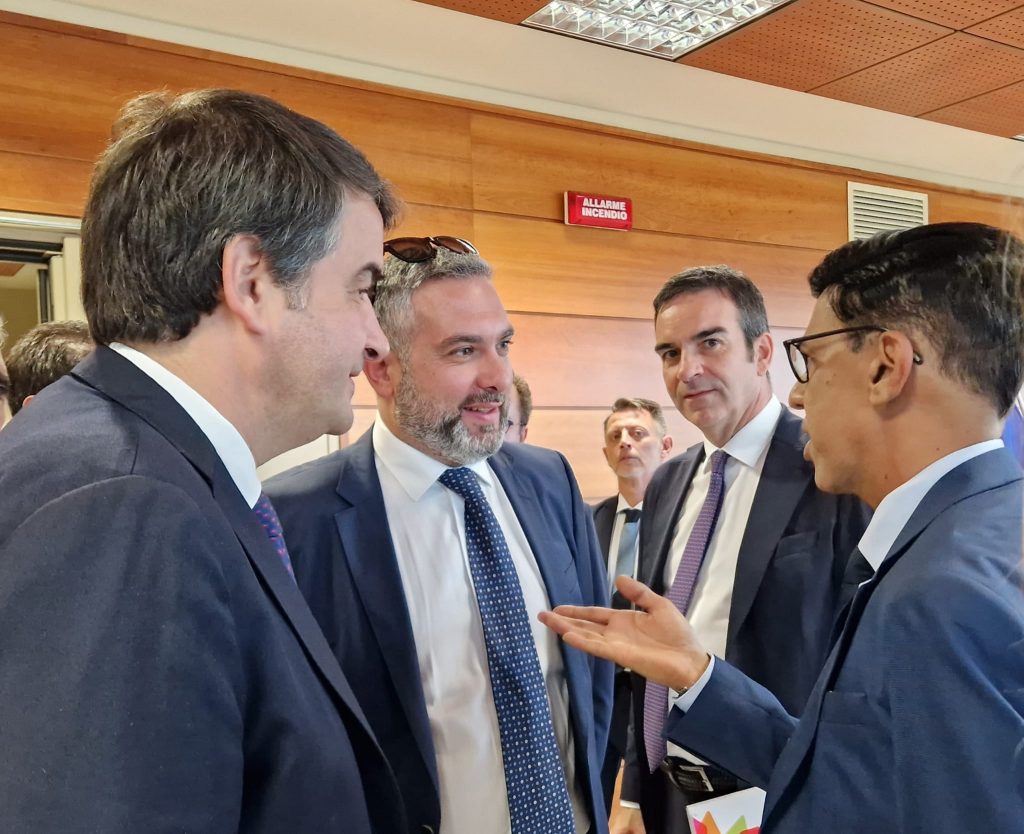Raffaele Fitto, Denis Nesci, Roberto Occhiuto e Younous Omarjee