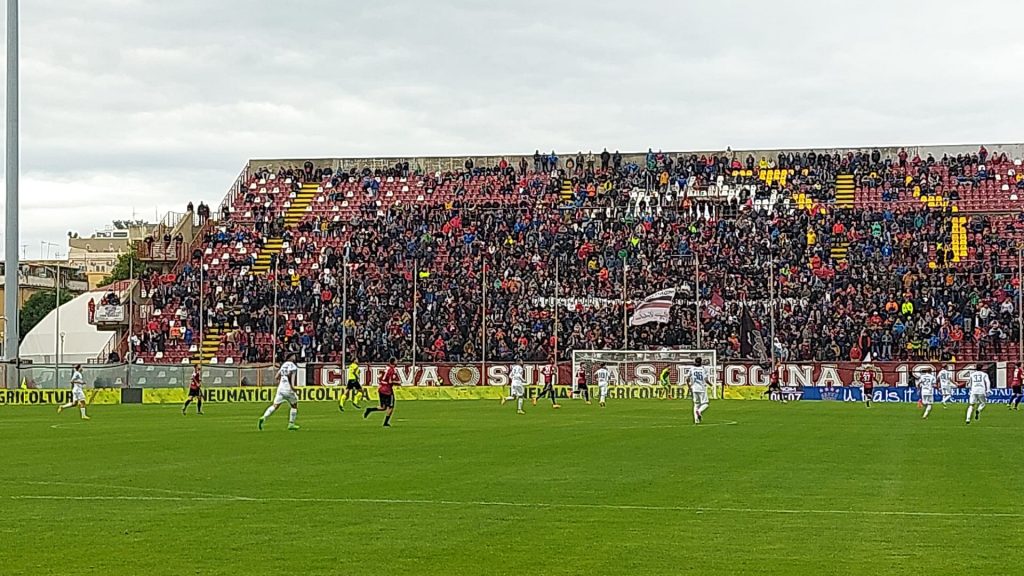 Reggina-Benevento Curva Sud tifosi Granillo