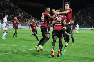 Reggina-Genoa esultanza gol Hernani