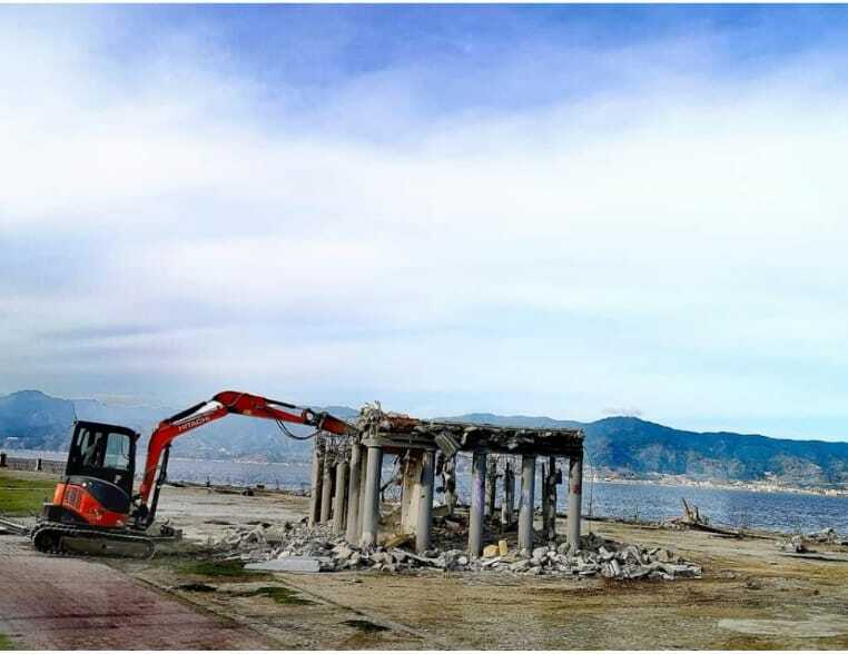 demolizione tempietto