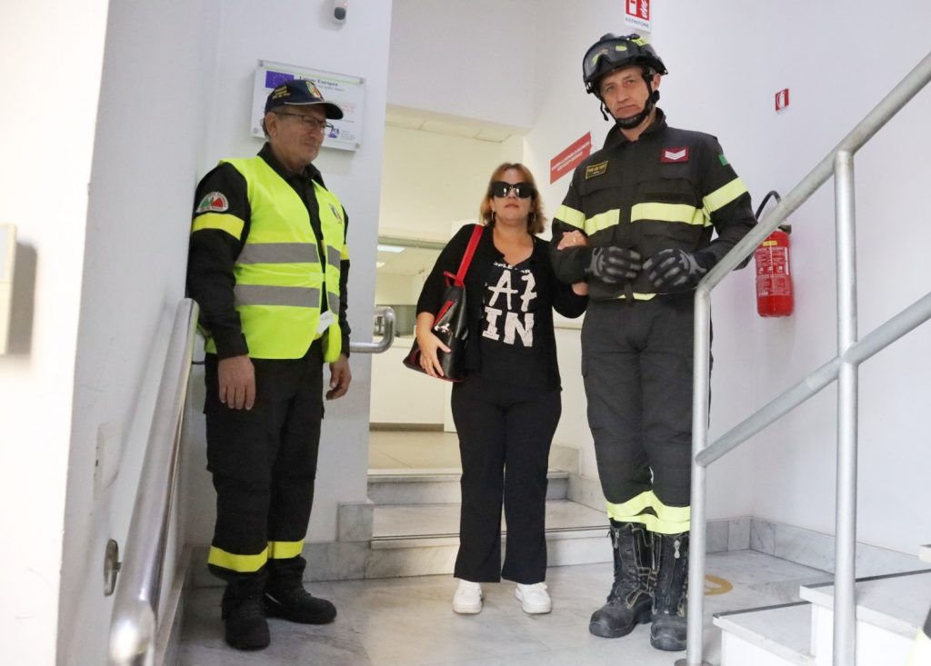 esercitazione evacuazione persona non vedente museo