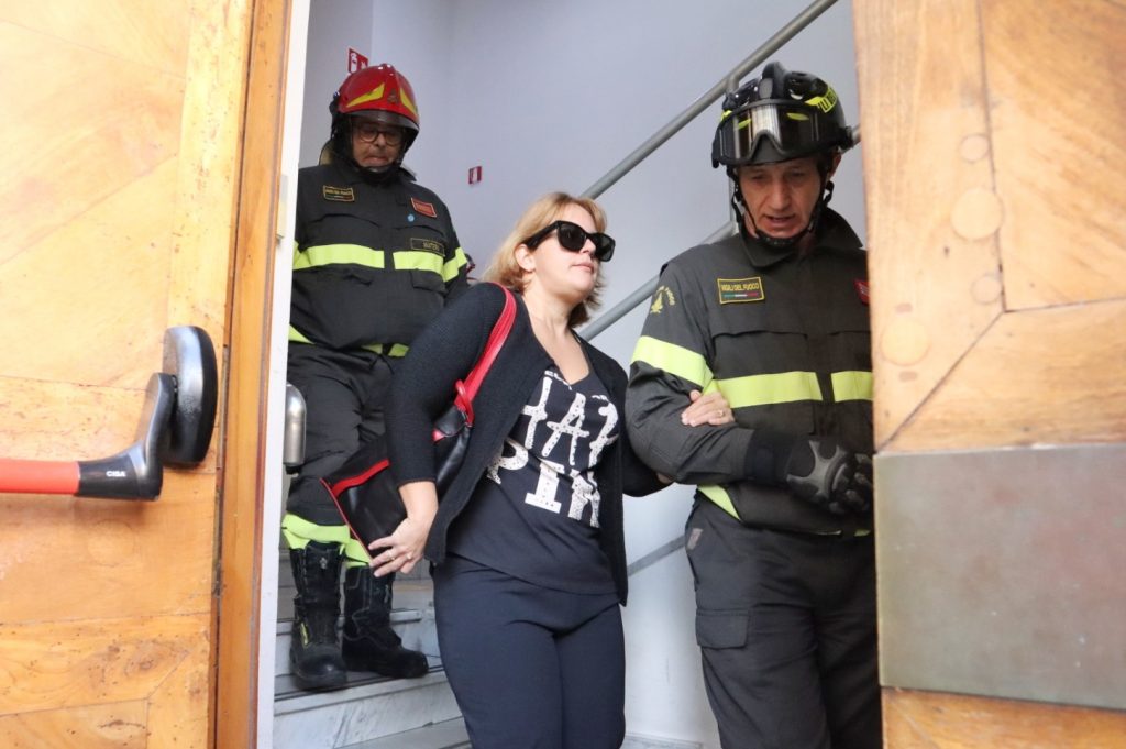 esercitazione evacuazione persona non vedente museo