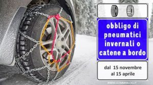 gomme neve catene a bordo