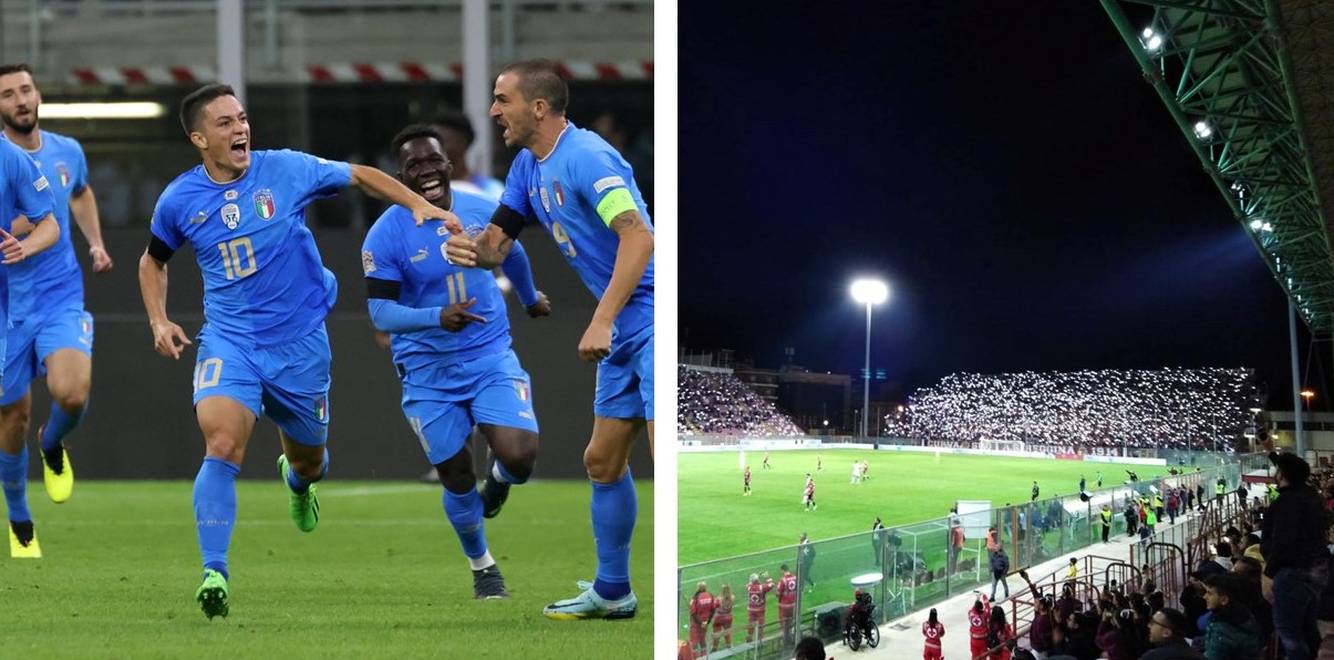 nazionale italiana al Granillo