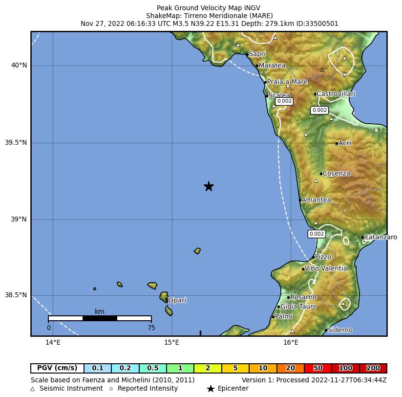 terremoto tirreno calabria