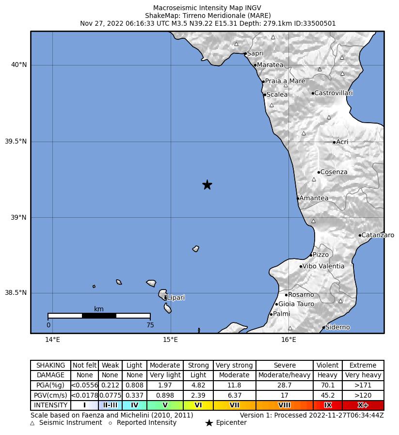 terremoto tirreno calabria