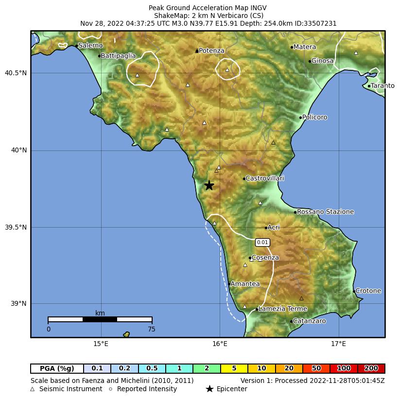 terremoto verbicaro cosenza
