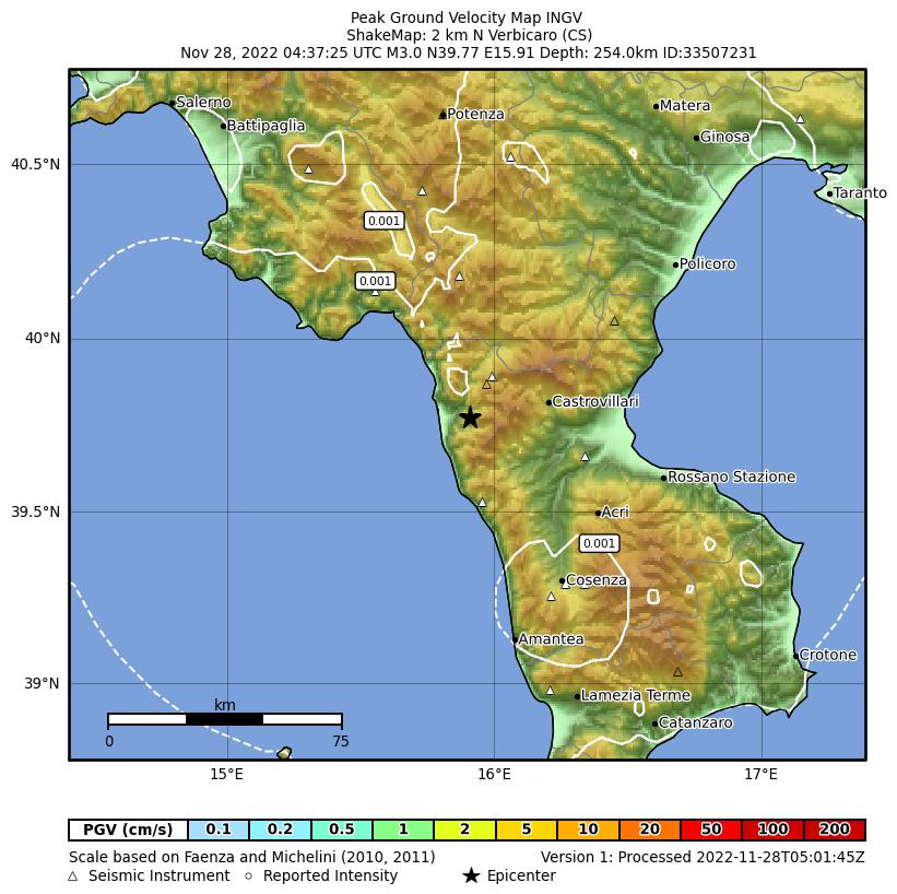 terremoto verbicaro cosenza