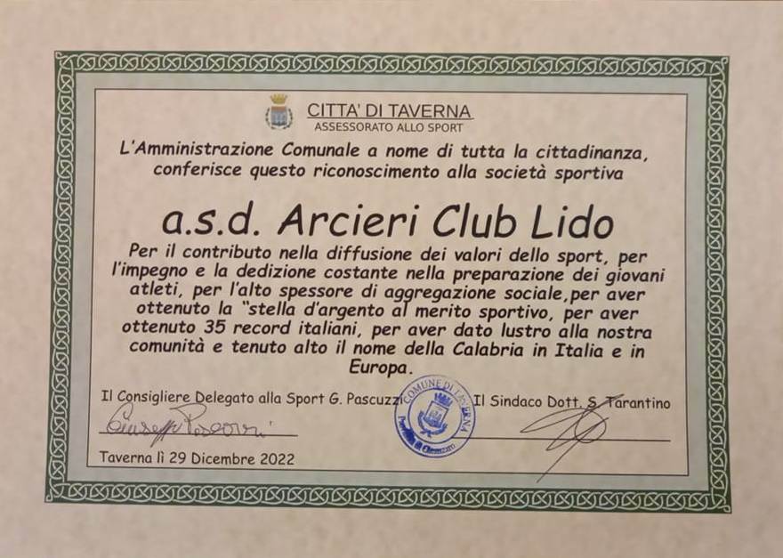 ATTESTATO DI MERITO