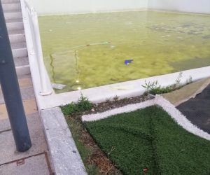 Acqua sporca cascata Waterfront