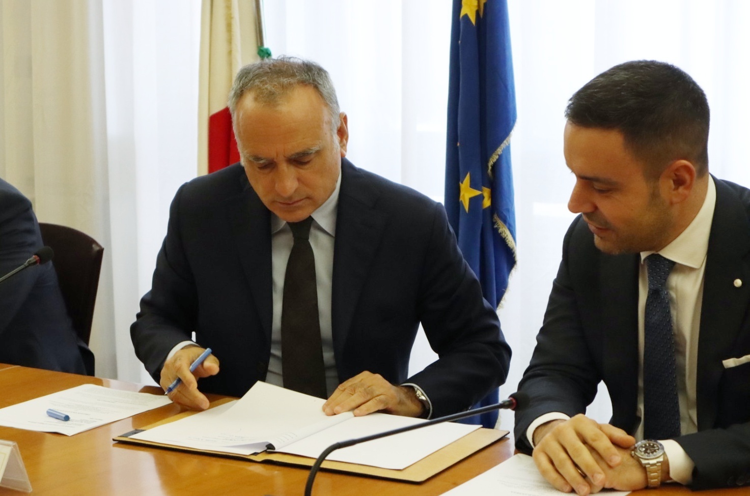 Firma protocollo d’intesa Reggina Calcio e Tribunale per i Minorenni di Reggio Calabria Cardona e Saladini