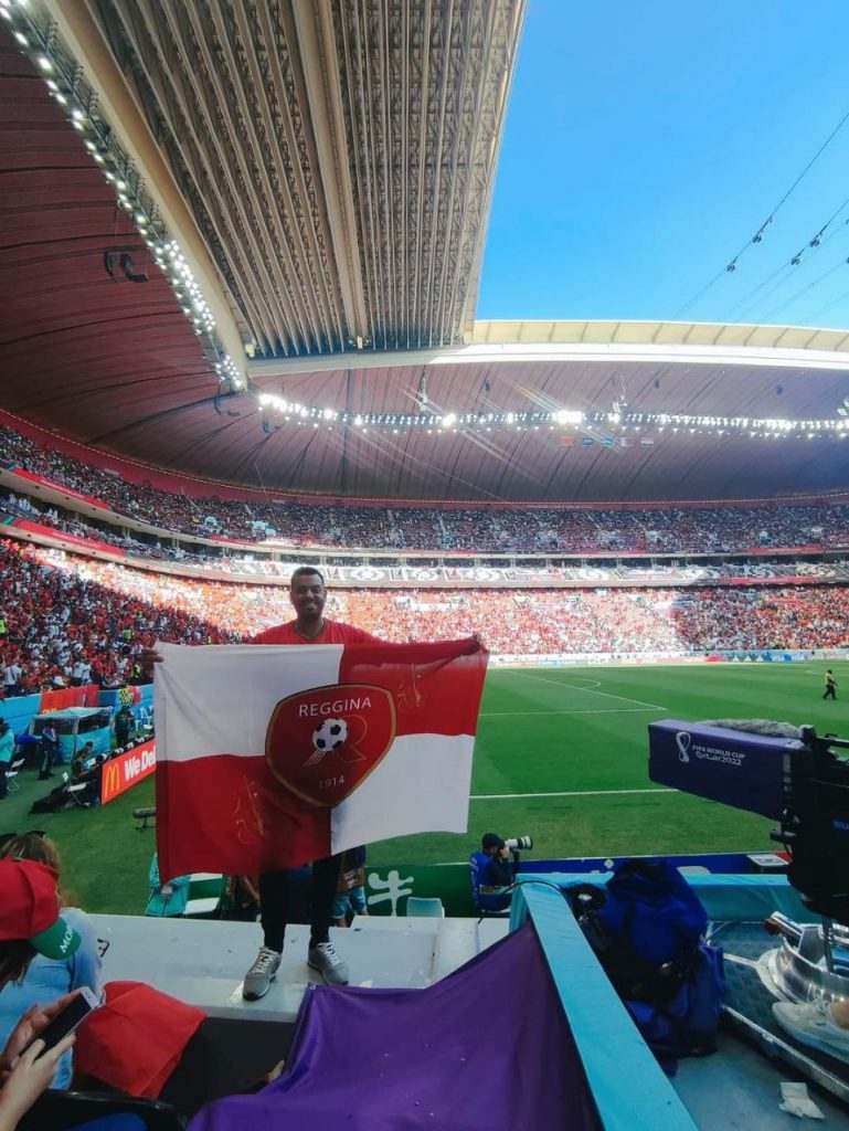 Mourad tifoso Reggina ai Mondiali del Qatar