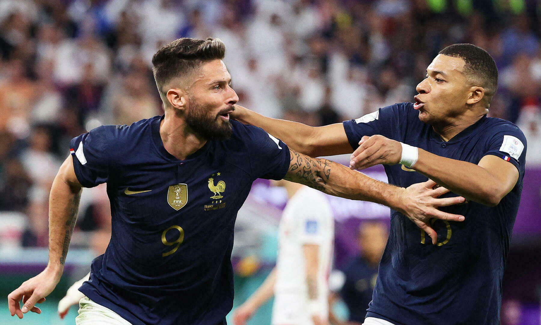 Olivier Giroud e Kylian Mbappè