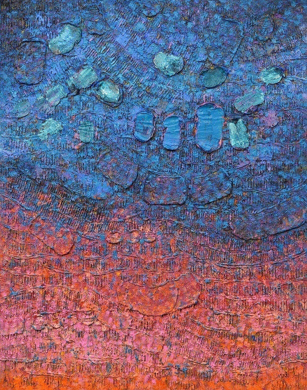 PIERO ZUCCARO, Cielo d'Olanda, 2019, olio su tela, cm 150x120, lgt