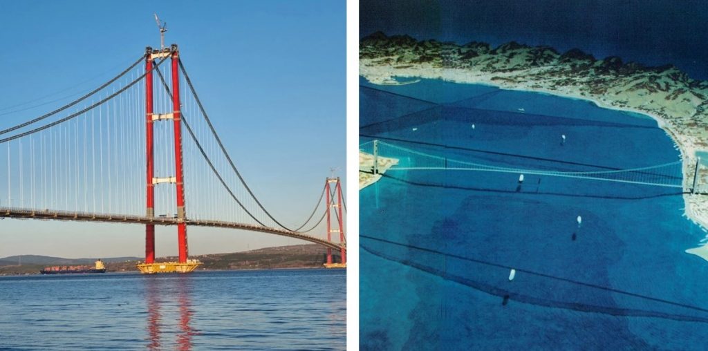 Ponte Canakkale Bridge e Ponte sullo Stretto