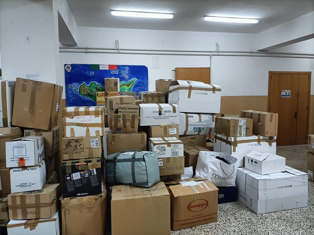 Raccolta beni verso l'Ucraina da 13 comuni siciliani